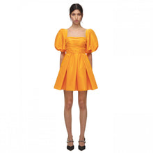 Load image into Gallery viewer, Self Portrait Taffeta Mini Dress Yellow
